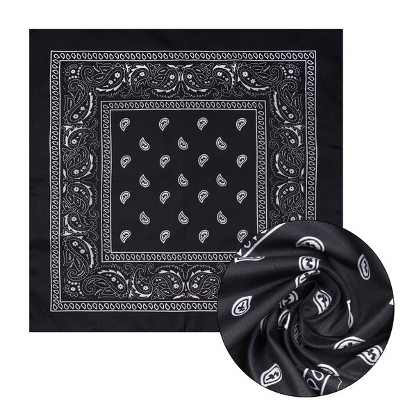 8632 8 Pcs Cowboy Hat And Bandana Vintage Costume Set Unisex main image 7